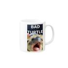 もびのBAD TURTLE マグカップの取っ手の右面