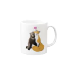 黒狐堂のYOU AND I Mug :right side of the handle