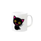 にこねこ【保護猫の保育園】のポポちゃんマグ Mug :right side of the handle