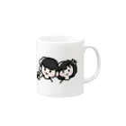 まるやまやばいのTくんとHちゃん Mug :right side of the handle