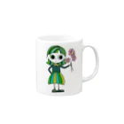 grumpy girl ＊のみどりちゃん Mug :right side of the handle