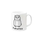 MrKShirtsのFukurou (フクロウ) 黒デザイン Mug :right side of the handle