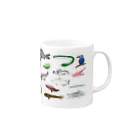 kasumigauraACのみんなで描いた霞ヶ浦の生き物 Mug :right side of the handle