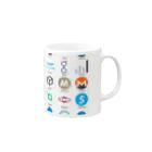 仮想通貨グッズショップの仮想通貨集合 Mug :right side of the handle