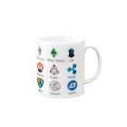 仮想通貨グッズショップの仮想通貨集合2 Mug :right side of the handle