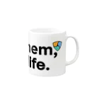 なぞQのネム（NEM）/ XEMグッズvol.10 Mug :right side of the handle