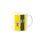 白井　快士のセミ採り２ Mug :right side of the handle