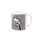 ペコりんショップの散歩拒否、しば犬さん Mug :right side of the handle