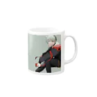 嫁野鎖煉@🤟🤪⛓️個人勢Vtuberの名前ロゴ入り Mug :right side of the handle