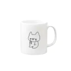 エクレアンショップのスマホをみる白い犬 Mug :right side of the handle