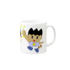 WANPA's STOREのミニわんぱ君としおりちゃん Mug :right side of the handle