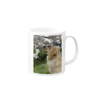 Golden Retriever Sarah&TaroのSarah Golden Retriever Mug :right side of the handle