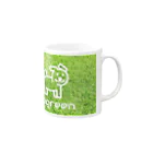 dogreenの芝犬  Mug :right side of the handle