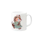 ノアオオカミのオオカミのウルフル Mug :right side of the handle