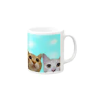 ツムキナ🐈️の愛loveツムキナ Mug :right side of the handle