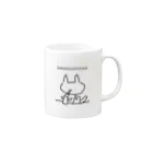 NYAOS！のMAMANARANAI/NYAOS マグ Mug :right side of the handle