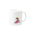 norikoのウサギと赤ちゃん Mug :right side of the handle