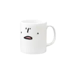 びっとのやる気のない猫の顔 Mug :right side of the handle