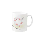 EDGEのスズリのずっこけハムスター　仰向け Mug :right side of the handle