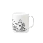 三色ひつじのちいさいねこ Coffee！ Mug :right side of the handle