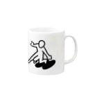 Focus on the interaction's ShopのYONPI - 2 Mug :right side of the handle