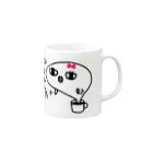 カニカニ！もりしろのおしゃれした Mug :right side of the handle