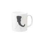 こげこげおこげまるの抜けない Mug :right side of the handle