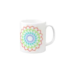 sol-laのドットの花a Mug :right side of the handle