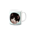 ぬくもふ屋　【猫 犬の似顔絵描き】のchoco Mug :right side of the handle