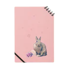 minirisa14のうさぎのミニー ピンク ノート