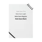 𝘂𝗺𝗲𝗰𝗼のwebフォント Note Sans Notebook