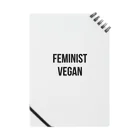 0.00%VEGAN SHOPのfeminist_vegan（黒文字） Notebook