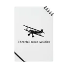 Threefall Japan Aviationの【Threefall Japan Aviation 】公式ロゴグッズ Notebook