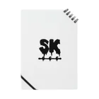 SK Strikethrough(666)のSK Strikethrough(666) Clothing - First Line White Notebook