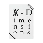 X-Dimensions team goodsのlogo arrange 02 Notebook