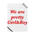 373のwe are  pretty girl&boy ノート