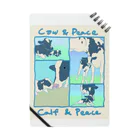 牛のTシャツ屋のCow&Peace Calf&Peace ノート