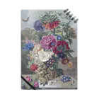 PALA's SHOP　cool、シュール、古風、和風、のflower arrangement アントニー・ヴァン・デン・ボス 1778-1838年 Notebook