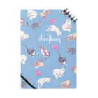 Fanfleecyのmeow meow(blue) Notebook