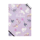 Fanfleecyのmeow meow(purple) ノート