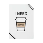 THIS IS NOT DESIGNのI NEED COFFEE Notebook