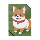 ポンコツイラストレーターカピバラのコーギー犬モナカ Notebook