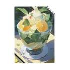 JunMoaiのBotanical Fruit Parfait 004|フルーツかき氷004 Notebook