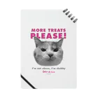 salon de necoのMore treats PINK 【保護猫寄付220円】 ノート