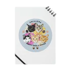 みきぞーん｜保護猫 ミッキー画伯と肉球とおともだちのumi sora riku taiga kouga Notebook