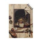 世界美術商店のヴァニタス画のあるアトリエの壁 / Trompe l'oeil with Studio Wall and Vanitas Still Life Notebook