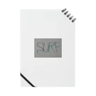 SURF810のSURF 文字(青影) Notebook