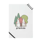 prameeのロゴ ノート