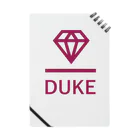 Duke Diamondのデューク・ダイアモンド(ボルドー) Notebook