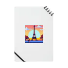 shibasannのフランスの風景のピクセルアート Notebook